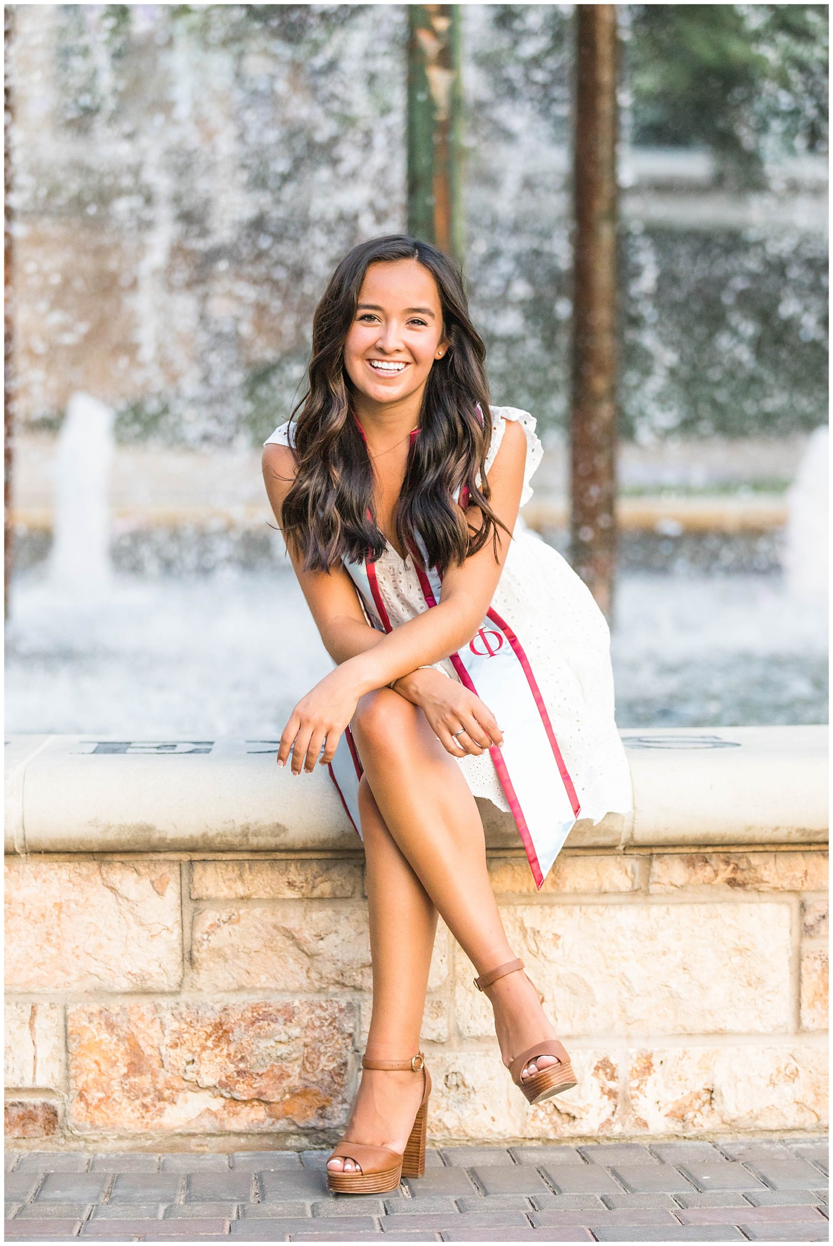 Image of TCU Senior Photos at Frog Fountain